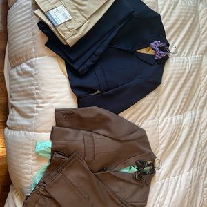 2 Suits and extra pants -  Boys 5 piece dress suit lot. Size 7